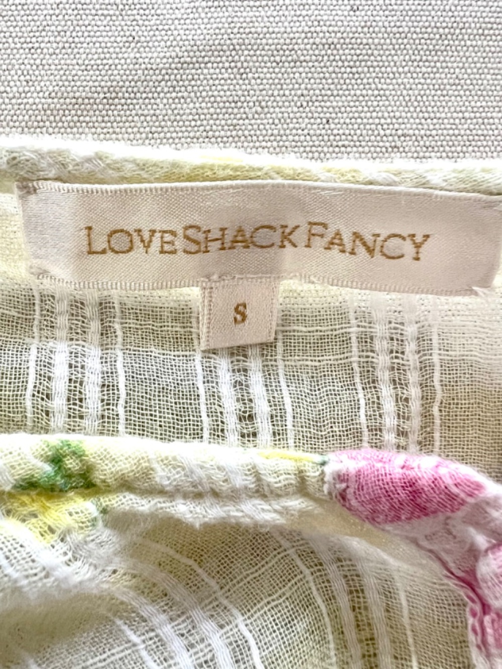 LOVESHACK FANCY Leon Ruffled Mini Dress in Mixed Check - S - Picture 9 of 14